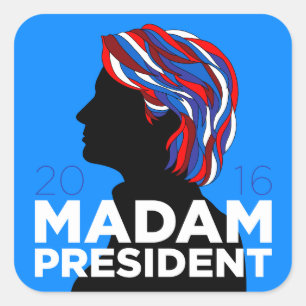 Hillary 2016: Aufkleber "Frau-Präsident" Kampagne
