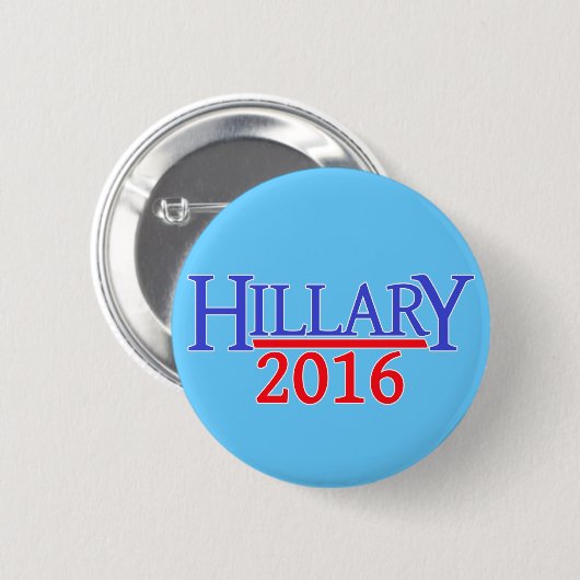 HILLARY 2016 BUTTON (Vorne & Hinten)