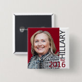 Hillary 2016 Button (Vorne & Hinten)