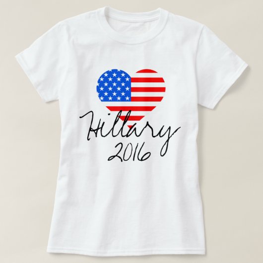 Hillary 2016: Der T - Shirt der amerikanischen (Design vorne)