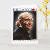 Hillary 2016 greeting card karte (Gelbe Blume)