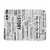 Hillary 2016 Historic Headline Magnet (Horizontal)