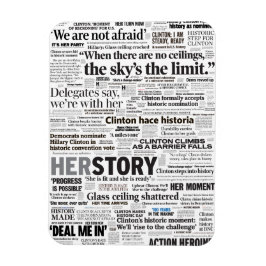 Hillary 2016 Historic Headline Magnet