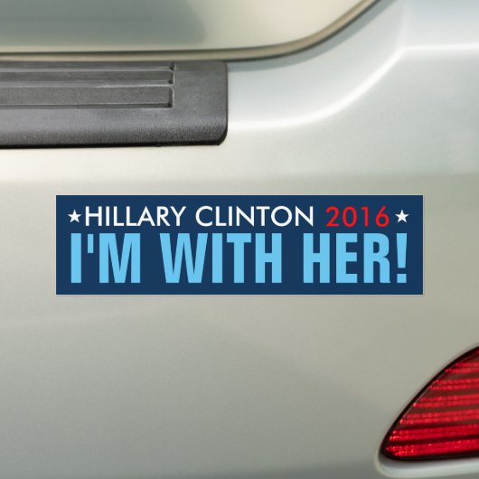 Hillary 2016 "ich bin MIT IHR!" Autoaufkleber (Auf Auto)