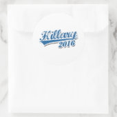 HILLARY 2016 JERSEY KONTUR.png Runder Aufkleber (Tasche)