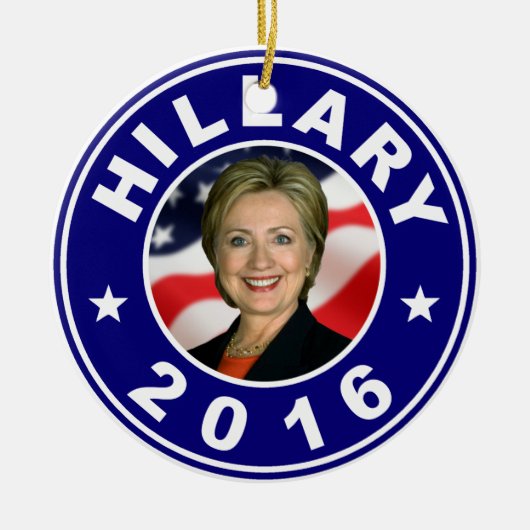 Hillary 2016 keramik ornament (Vorne)
