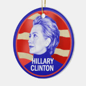 Hillary 2016 keramikornament (Links)