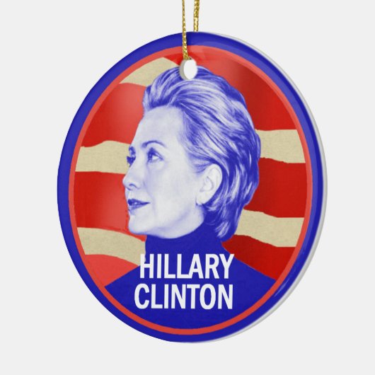 Hillary 2016 keramikornament (Links)