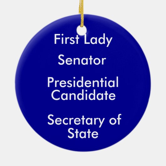 Hillary 2016 keramikornament (Hinten)