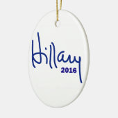 Hillary 2016 keramikornament (Links)