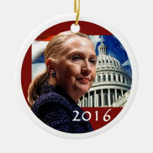Hillary 2016 keramikornament