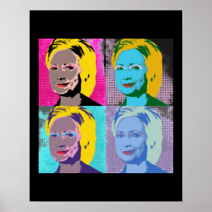 HILLARY 2016 Pop Art - Kopie Poster