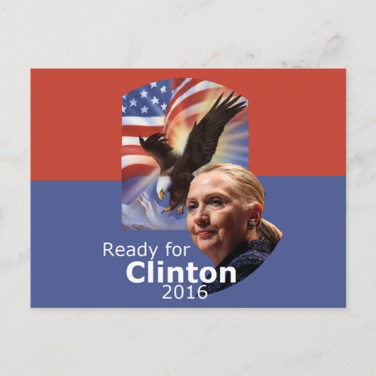 Hillary 2016 Postcard Postkarte (Vorderseite)