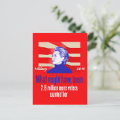 Hillary 2016 Postcard Postkarte (Stehend Vorderseite)