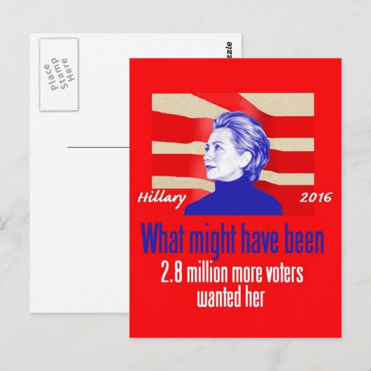 Hillary 2016 Postcard Postkarte (Vorne/Hinten)