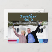 Hillary 2016 Postcard Postkarte (Vorne/Hinten)