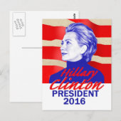 Hillary 2016 Postcard Postkarte (Vorne/Hinten)