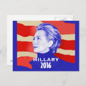 Hillary 2016 Postcard Postkarte (Vorne/Hinten)