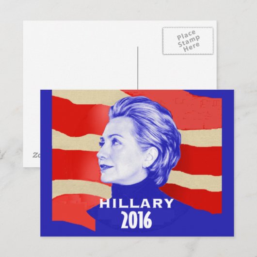 Hillary 2016 Postcard Postkarte (Vorne/Hinten)