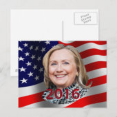 Hillary 2016 Postcard Postkarte (Vorne/Hinten)