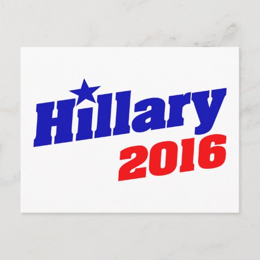 Hillary 2016 postkarte (Vorderseite)