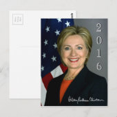 Hillary 2016 postkarte (Vorne/Hinten)