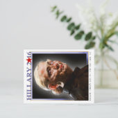 Hillary 2016 Postkarte (Stehend Vorderseite)