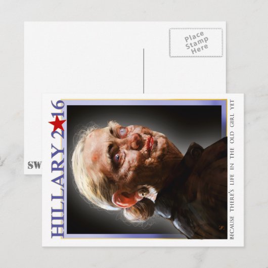 Hillary 2016 Postkarte (Vorne/Hinten)
