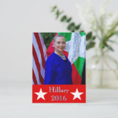 Hillary 2016 postkarte (Stehend Vorderseite)