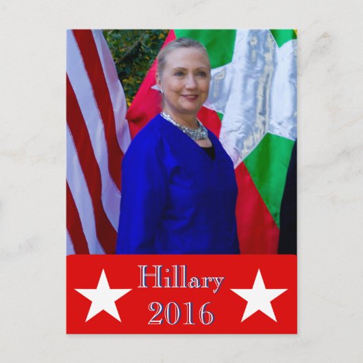 Hillary 2016 postkarte (Vorderseite)