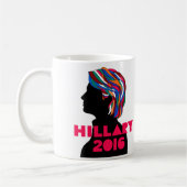 Hillary 2016: Retro Entwurfs-Kaffee-Tasse Kaffeetasse (Links)