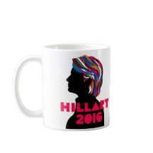 Hillary 2016: Retro Entwurfs-Kaffee-Tasse