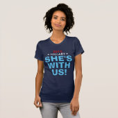 Hillary 2016 "SIE ist MIT US!" Der T - Shirt der (Vorne ganz)
