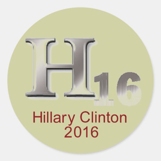 Hillary 2016 Sticker (Vorderseite)