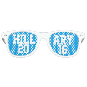 Hillary 2016 Trendy Blue Shades Partybrille