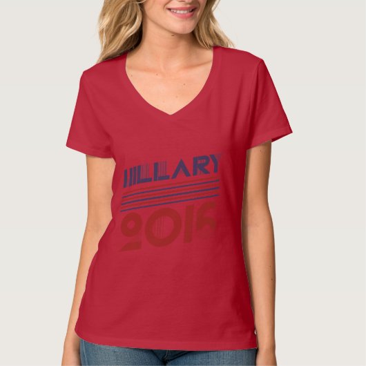 HILLARY 2016 VINTAGE ART - .PNG T-Shirt (Vorderseite)