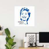 Hillary 2016 Vote Hillary Clinton für Präsident Poster (Heimbüro)