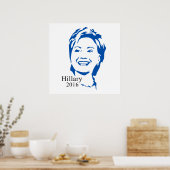 Hillary 2016 Vote Hillary Clinton für Präsident Poster (Küche)