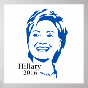 Hillary 2016 Vote Hillary Clinton für Präsident Poster