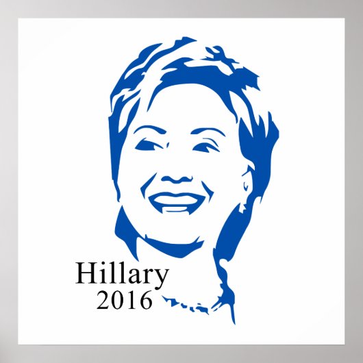 Hillary 2016 Vote Hillary Clinton für Präsident Poster (Vorne)