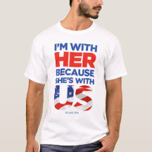 Hillary 2016 weißes/helles T-Shirt
