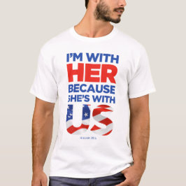 Hillary 2016 weißes/helles T-Shirt