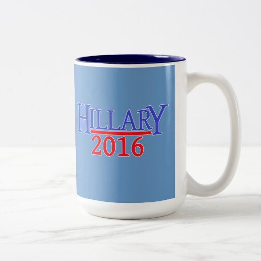HILLARY 2016 ZWEIFARBIGE TASSE (Rechts)