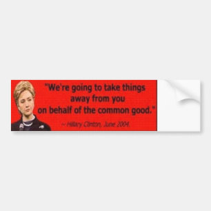 Hillary Autoaufkleber