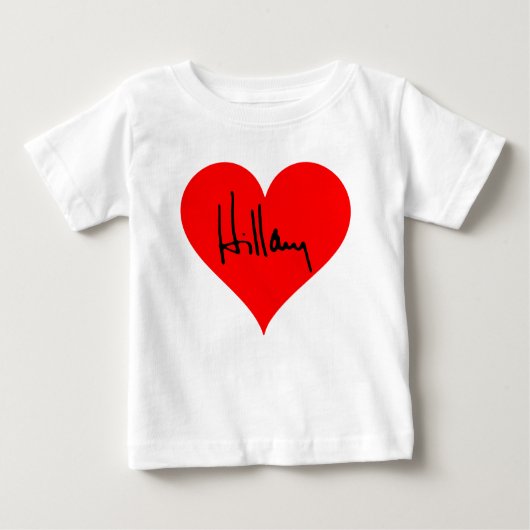 "Hillary " Baby T-shirt (Vorderseite)