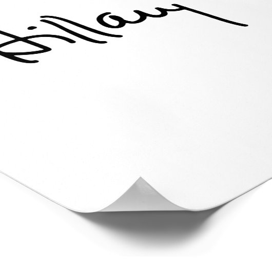 Hillary - Behandle mich in - Poster (Ecke)