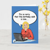 Hillary Birthday E-Mail Card - Es tut mir so leid, Karte (Gelbe Blume)