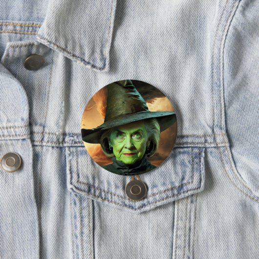 Hillary Cinton Wicked Witch of the United Staaten Button (Beispiel)