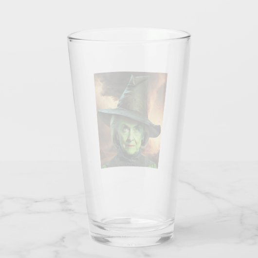 Hillary Cinton Wicked Witch of the United Staaten Glas (Rückseite)