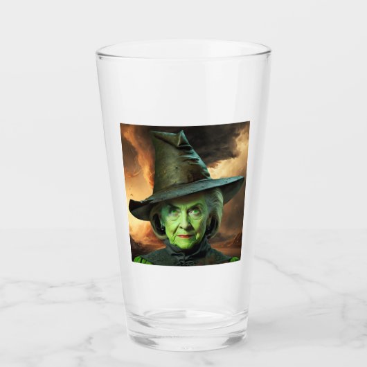 Hillary Cinton Wicked Witch of the United Staaten Glas (Vorderseite)